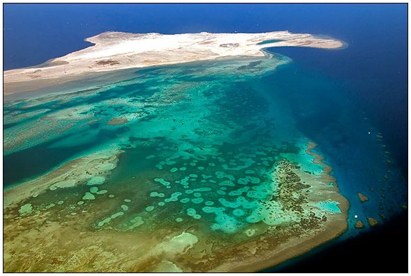 Red Sea from plane